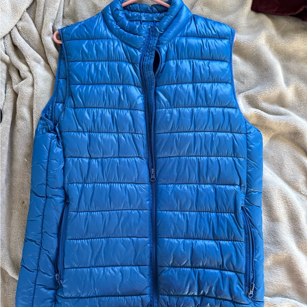 Blue Puffer Vest - old navy